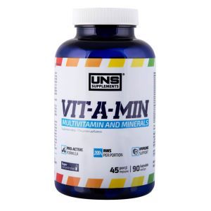 Комплекс вітамінів VIT-A-MIN, 90 капсул, UNS