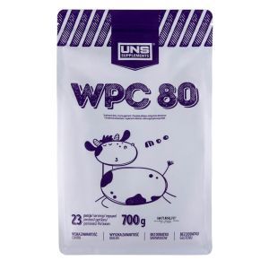 Сироватковий протеїн WPC 80, 700 г, без смаку, UNS