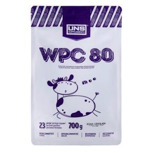 Сироватковий протеїн WPC 80, 700 г, зі смаком білого шоколаду, UNS