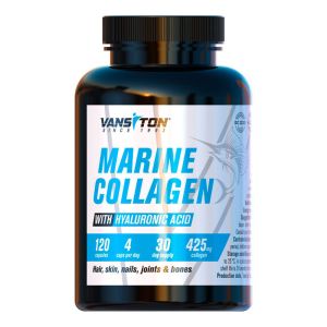 Колаген морський із гіалуроновою кислотою, 120 капсул, Vansiton