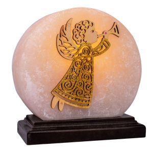 Соляная лампа "Панно Ангел" (круг), 2,7 кг
