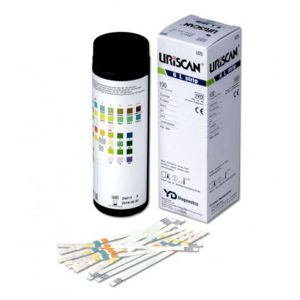 Тест-смужки URISCAN U25 Nephro 6 (кров, білок, нітрити, глюкоза, pH), 100 шт.