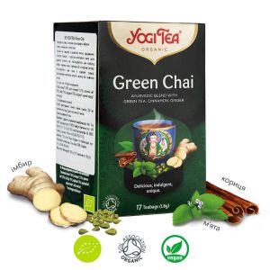 Чай "Зеленый", 17 пакетиков, YOGI TEA