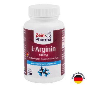 L-аргінін, 500 мг, 90 капсул, ZeinPharma