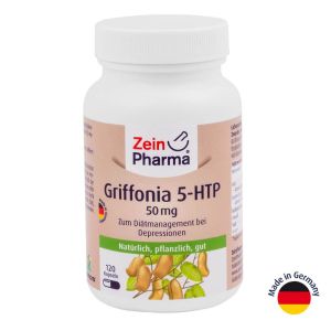 Грифонія 5-HTP (5-гідрокситриптофан), 50 мг, 120 капсул, ZeinPharma