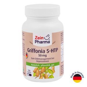 Гриффония 5-HTP (5-гидрокситриптофан), 50 мг, 120 капсул, ZeinPharma