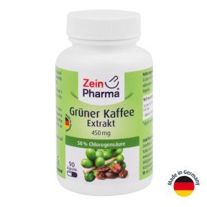 Екстракт зеленої кави, 450 мг, 90 капсул, ZeinPharma