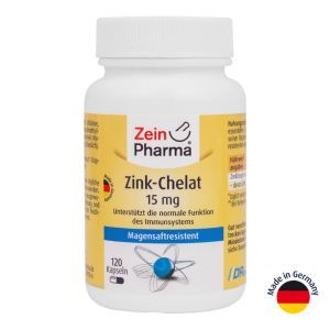 Хелат цинка, 15 мг, 120 капсул, ZeinPharma