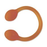 Эспандер силиконовый Ridni Relax, жгут средний, 38 см, оранжевый