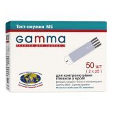 Тест-полоски к глюкометру Gamma Mini, 50 шт.