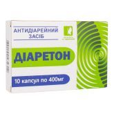 Диаретон (антидиарейное средство), 400 мг, 10 капсул, Красота и Здоровье