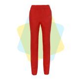 Медицинские брюки женские, красные, 40-54 размер