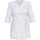 Медицинская блуза женская, белая, размеры 46-48