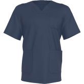 Медицинская блуза мужская, темно-синяя, размеры 46-62