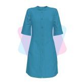 Медичний халат жіночий, світло-блакитний, 40-60 розмір