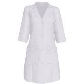 Медичний халат жіночий, білий, розміри 42-48