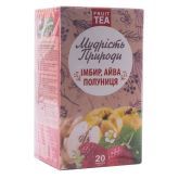 Фіточай "Імбир, айва, полуниця", 20 пакетиків, Мудрість Природи