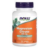 Цитрат магнію, 200 мг, 100 таблеток, NOW Foods