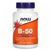 Комплекс витаминов группы В, 100 капсул, NOW Foods