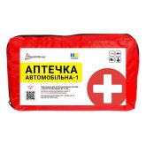 Аптечка автомобільна-1, 19 вкладень, м'який футляр, Poputchik