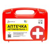 Аптечка автомобільна-1, 20 вкладень, пластиковий футляр, Poputchik