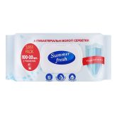Влажные антибактериальные салфетки "Summer Fresh", 120 шт.