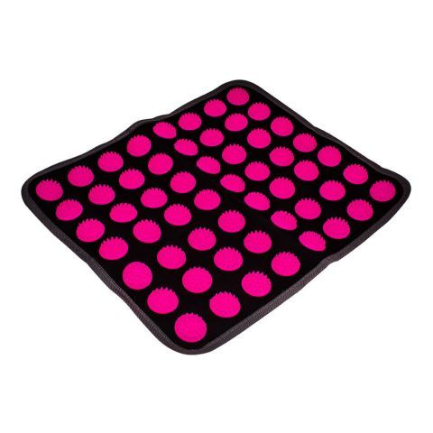 Масажний килимок, 34x40 см, чорно-рожевий, Ridni Relax