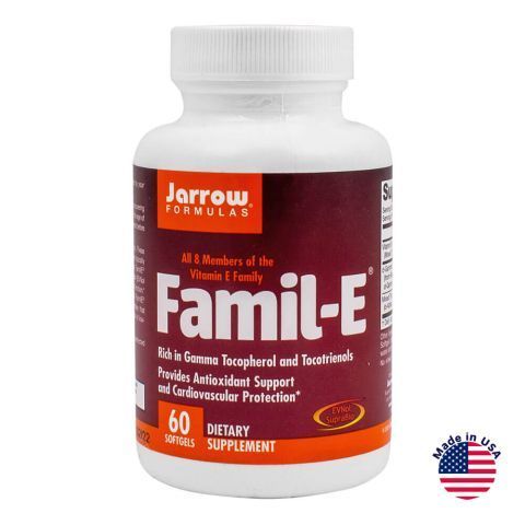 Комплекс вітамінів "Famil-E", 60 капсул, Jarrow Formulas