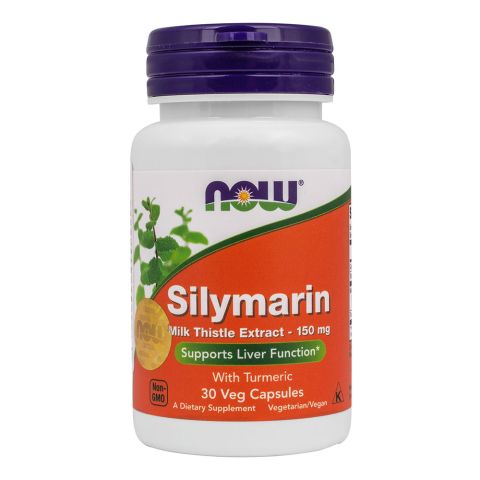 Силімарин, гепатопротектор, 150 мг, 30 капсул, NOW Foods