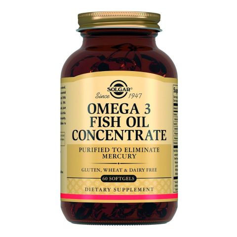 Омега-3 концентрат риб’ячого жиру, 60 капсул, Solgar