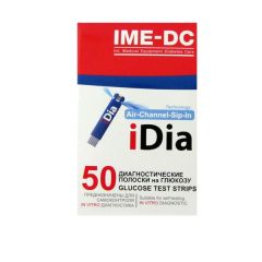 Тест-полоски к глюкометру IME-DC-IDia, 50 шт.