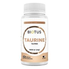 Таурін, 500 мг, 100 капсул, Biotus