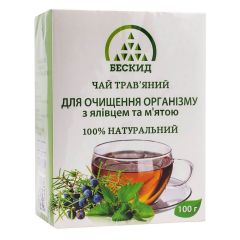 Трав'яний чай Для очищення організму з ялівцем та м'ятою, 100 г