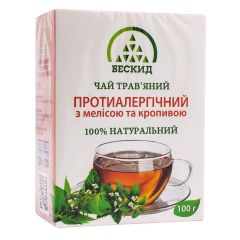 Травяной чай противоаллергический с мелиссой и крапивой, 100 г