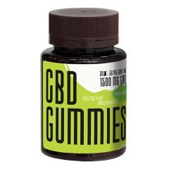 Медвежата жевательные с CBD (каннабидиол) и мелатонином, вкус яблока, 1500 мг КБД, 30 шт, CBD UA