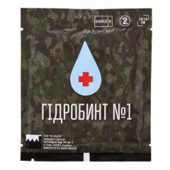 Противоожоговая гелевая повязка антимикробная "Гидробинт №1", 10х10 см