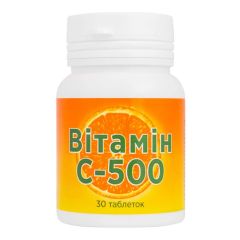 Вітамін С-500, 30 таблеток, Красота та Здоров'я