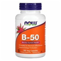 Комплекс витаминов группы В, 100 капсул, NOW Foods