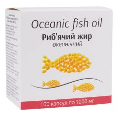 Риб'ячий жир океанічний 1000 мг, блістер 100 капсул, Orlando