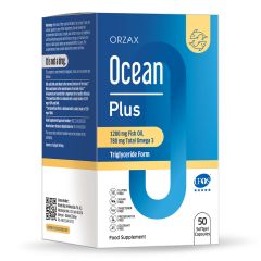 Омега-3 Ocean Plus, 50 капсул, Orzax