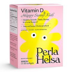 Витамин Д3 для детей, 1000 МЕ, 60 капсул, Perla Helsa