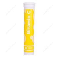 Шипучі вітаміни "Вітамін С", 20 таблеток, Харківський вітамінний завод