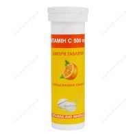 Вітамін С, шипучі таблетки, 500 мг, 12 таблеток, Green Pharm Cosmetic