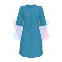 Медичний халат жіночий, світло-блакитний, 40-60 розмір