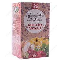 Фіточай "Імбир, айва, полуниця", 20 пакетиків, Мудрість Природи