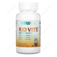 Вітамінний комплекс для дітейBerry Blast (Kid Vits), 120 жувальних таблеток, NOW Foods