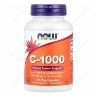 Вітамін С-100 з біофлавоноїдами, 100 капсул, NOW Foods