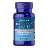 Комплекс вітамінів для волосся, шкіри, нігтів, 30 капсул, Puritan's Pride