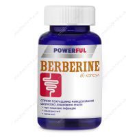 Берберін POWERFUL, 500 мг, 60 капсул, Красота та Здоров'я