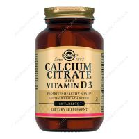 Кальцій цитрат з вітаміном D3, 60 таблеток, Solgar